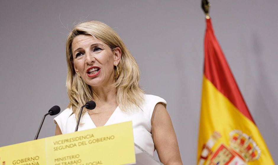  Yolanda Díaz, ministra de Trabajo, informa que los convenios en sanidad han crecido este 2023.