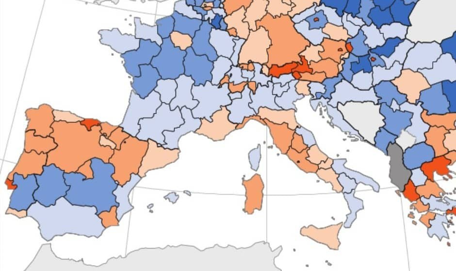 Cuatro CCAA están por debajo de la media europea en médicos por habitantes