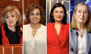 Las exministras María Luisa Carcedo, Dolors Montserrat, Carmen Montón y Ana Pastor analizan la sanidad. 