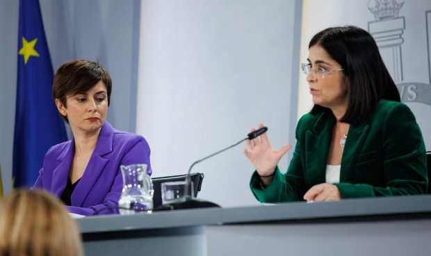 Carolina Darias, durante una rueda de prensa posterior al Consejo de Ministros en la que ha abordado el tema de la externalización de Primaria.