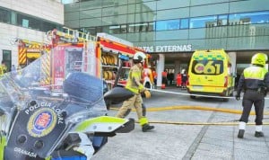 Un incendio obliga a desalojar la planta baja del Clínico San Cecilio