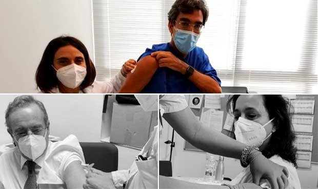 Destacados cardiólogos dan ejemplo vacunándose de gripe