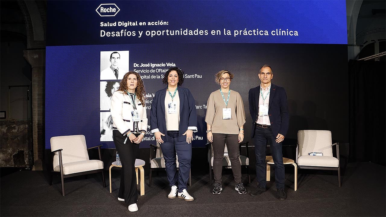  Eva Aurín, Laia Vilà, Ángela Vidal-Jordana y José Ignacio Vela abordan el diagnóstico precoz. 