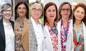 Rosa Arroyo, Raquel Rodríguez Llanos, Jesús Sanz, Asunción Perales, Beatriz Martín y Esther Rey analizan la situación de feminización de las direcciones médicas y enfermeras en el SNS.