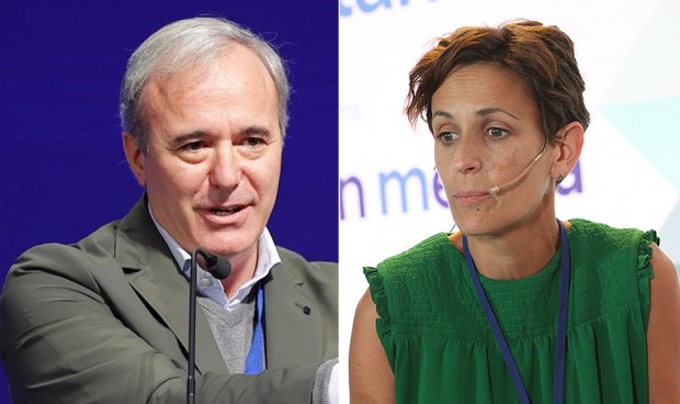 Jorge Azcón y María Chivite.