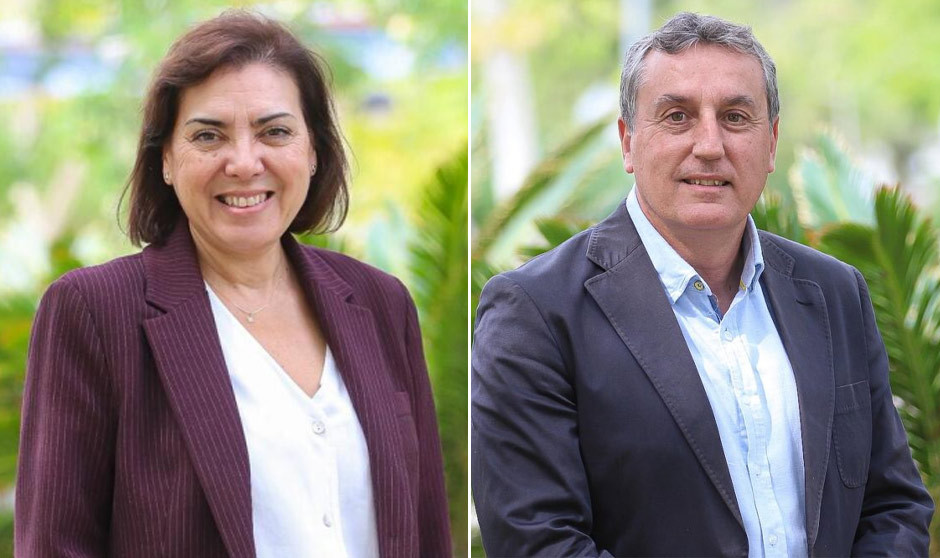 Encarna Guillén, presidenta de la Asociación Española de Genética Humana; y Miguel Ángel Moreno, vicepresidente de la Asociación Española de Genética Humana.