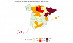 Dos provincias, puntos negros de UCI Covid por su disparada ocupación