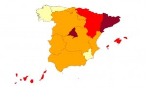 Dos regiones españolas tienen más del 30% de UCIs ocupadas por Covid-19