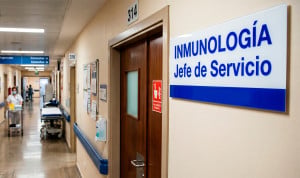 Pasillo hospital Servicio de Inmunología.