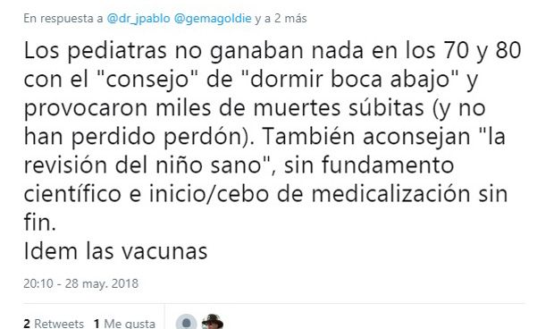 Dura polémica: Pediatría "no ha pedido perdón" por "matar" a miles de niños