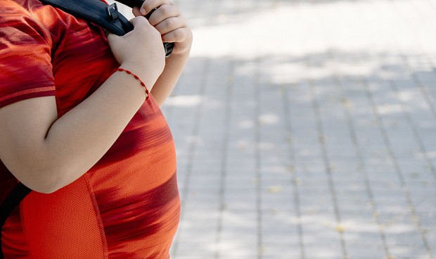 Niño con obesidad