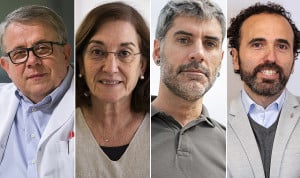  Jaume Padrós, Glòria Jodar, Roger Ballescà y Jordi Casas. Los principales colegios profesionales sanitarios de Cataluña ordenan sus demandas al nuevo Govern tras el 12M