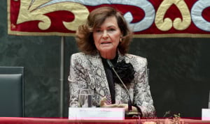 Carmen Calvo, presidenta del Consejo de Estado, que ultima su dictamen sobre la reforma constitucional para blindar el derecho al aborto