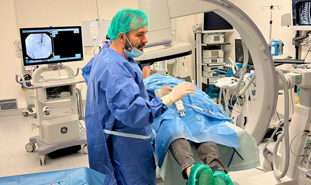 Imagen de la aplicación de esta técnica para el dolor de espalda crónico