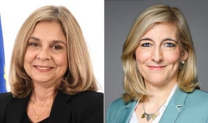 Ana Paula Martins, ministra de Saúde de Portugal, y Nina Warken, ministra federal de salud de Alemania.