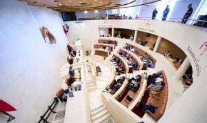  Una imagen del interior del Parlamento de Cantabria. 