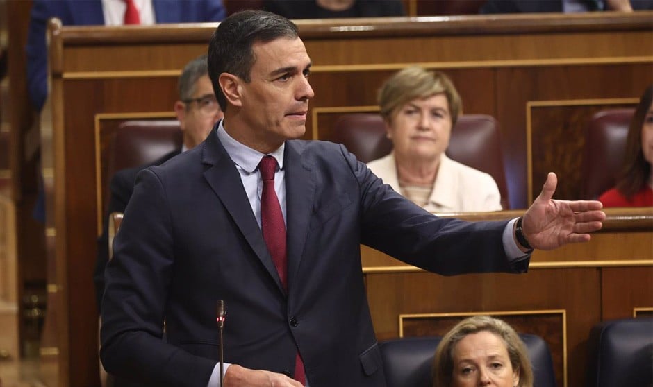 El presidente del Gobierno, Pedro Sánchez, comparece en el Congreso de los Diputados.