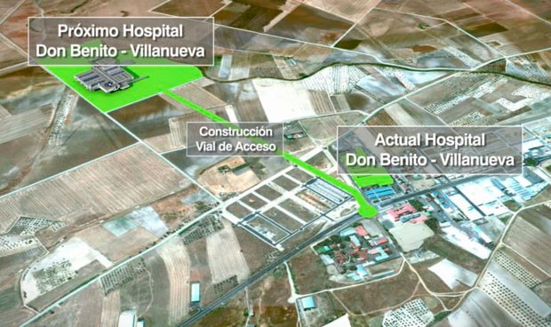 El Hospital de Don Benito-Villanueva se construirá en su enclave inicial