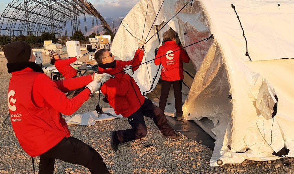El hospital del Start, el equipo médico de emergencia español desplegado en Turquía, estará operativo este lunes en Iskenderun