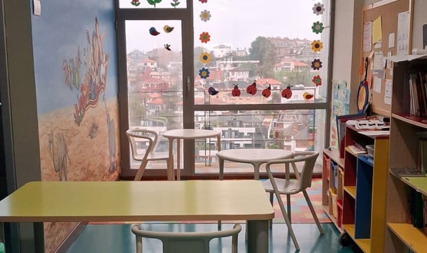 Una de las aulas del Hospital Universitario Marqués de Valdecilla donde se realizó la PAU 2025.