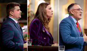  Miguel Ángel Vargas, Paula Fernández y Raúl Pesquera.