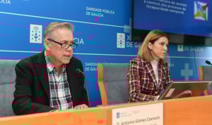  El conselleiro de Sanidade de la Xunta de Galicia, Antonio Gómez Caamaño, en rueda de prensa.