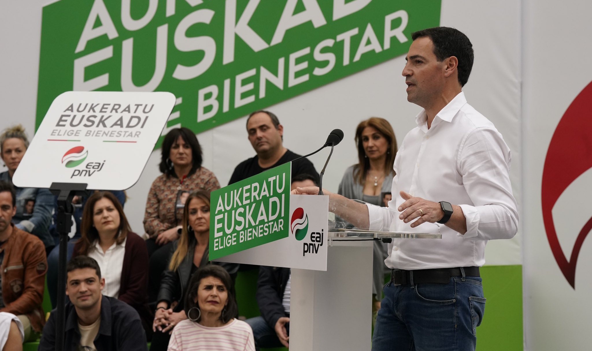 El candidato a lehendakari del PNV, Imanol Pradales, ha anunciado un nuevo edificio para las consultas externas del Hospital Donostia