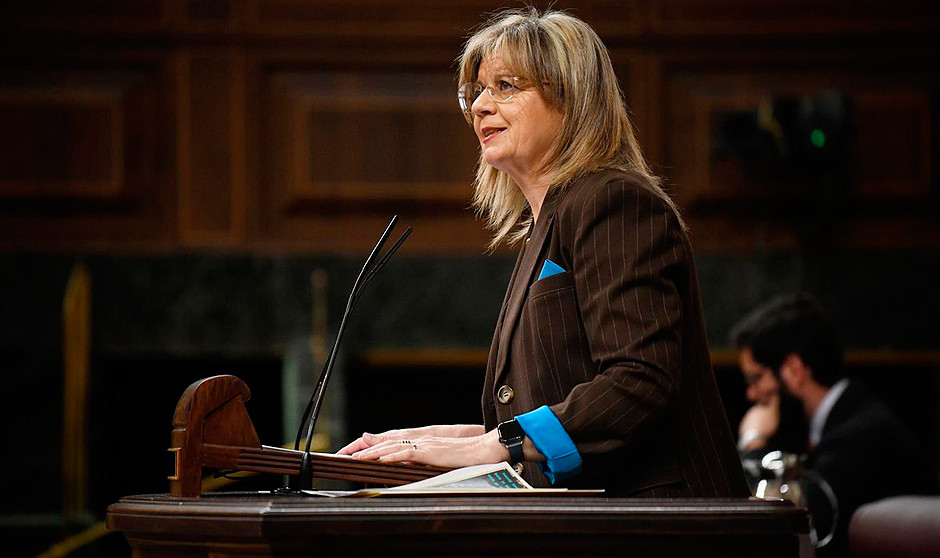 Elvira Velasco, portavoz sanitaria del PP en el Congreso, que ahonda en la polémica MIR con un bloque de iniciativas parlamentarias.