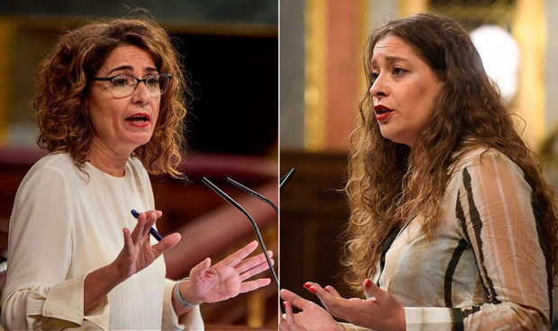 María Jesús Montero y Ester Muñoz discuten en el Congreso de los Diputados por la financiación de la Ley ELA.