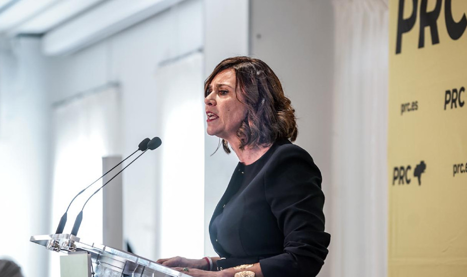  La candidata electoral y portavoz sanitaria del Partido Regionalista de Cantabria (PRC), Paula Fernández.