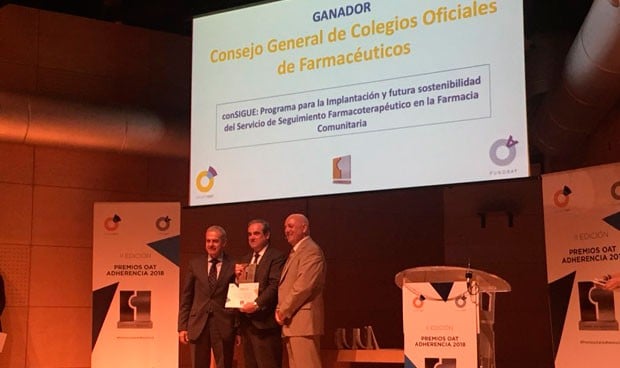 El programa conSIGUE, del Cgcof, galardonado con el premio OAT Adherencia