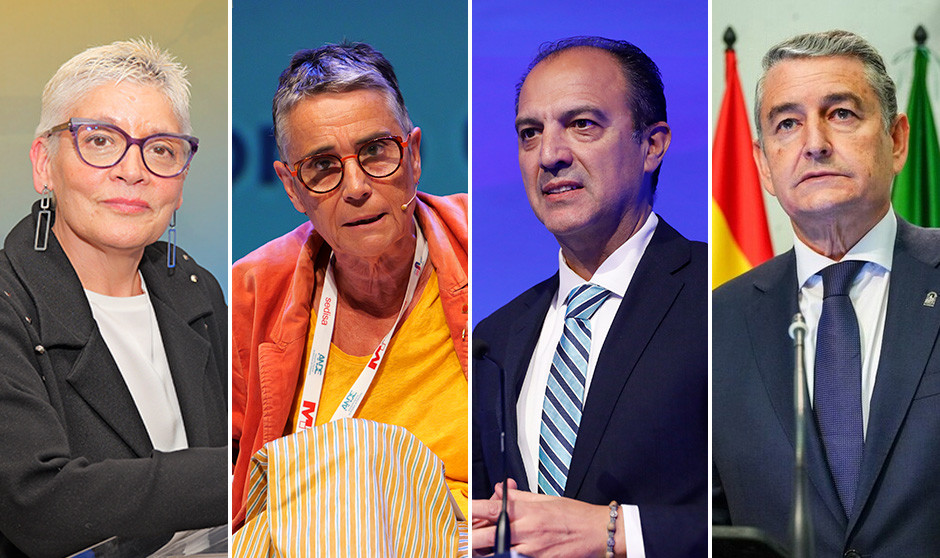 Concepción Saavedra, Olga Pané, José Luis Bancalero y Antonio Sanz.