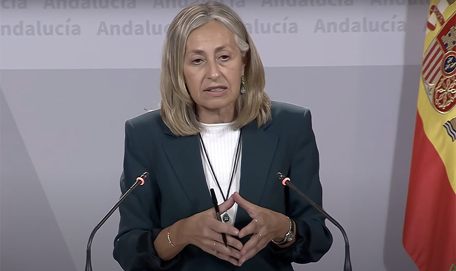 Rocío Hernández, consejera de Salud y Consumo de la Junta de Andalucía.