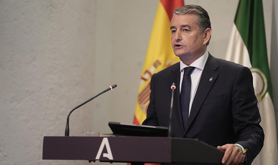 Antonio Sanz, consejero de Sanidad, Presidencia y Emergencias de la Junta de Andalucía