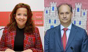 Fátima Matute y Miguel López-Valverde, consejeros de Sanidad y Digitalización de la Comunidad de Madrid.