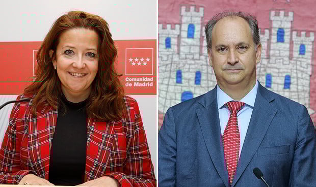 Fátima Matute y Miguel López-Valverde, consejeros de Sanidad y Digitalización de la Comunidad de Madrid.
