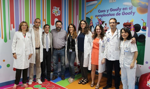 El Servicio de Pediatría de la Jiménez Díaz instala una zona de juego 