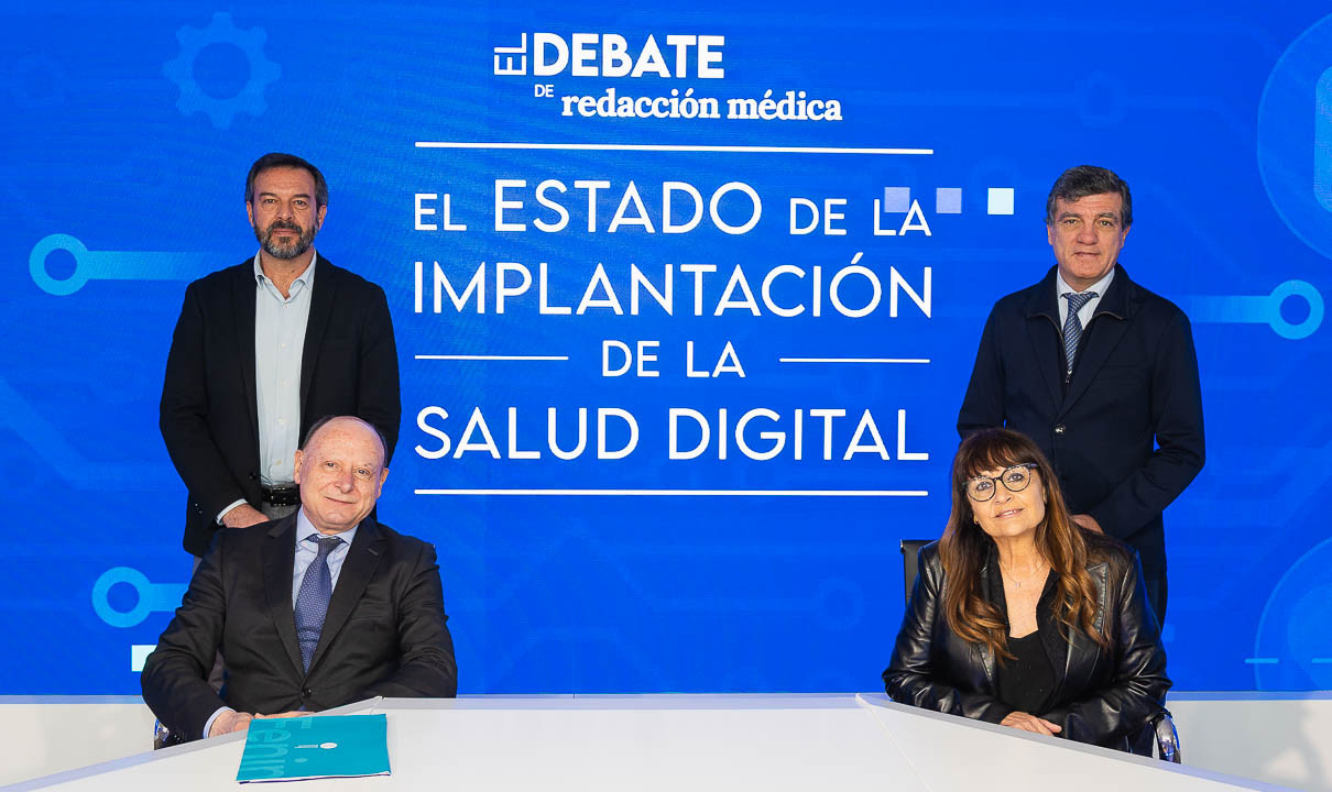  José María Leal (arriba), Ignacio López (abajo), José Luis Zamorano y María Cruz Martín.