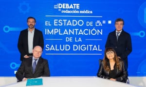  José María Leal (arriba), Ignacio López (abajo), José Luis Zamorano y María Cruz Martín.