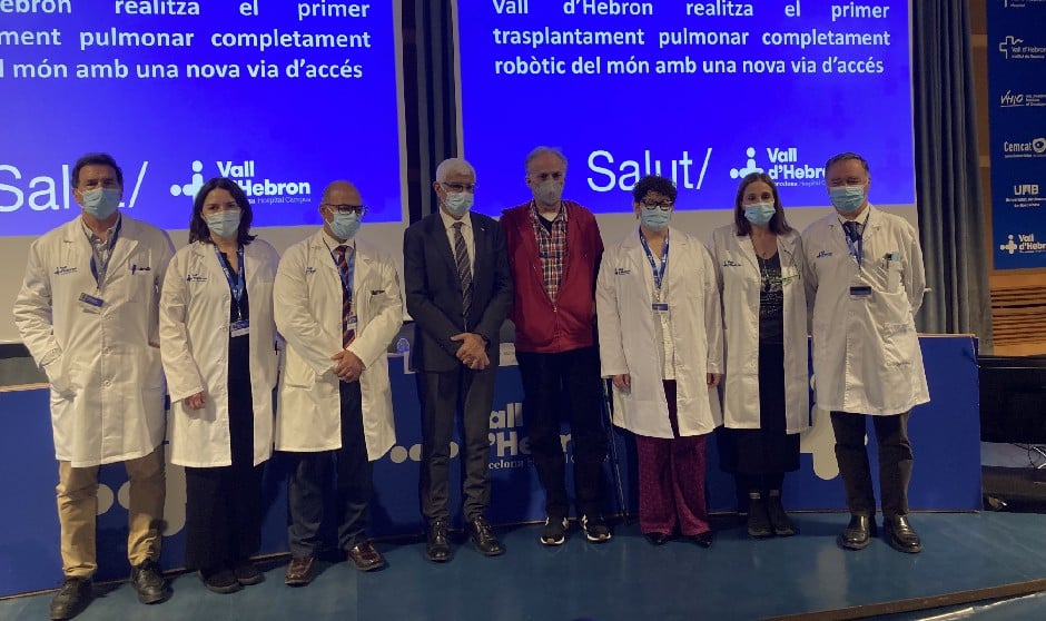 Especialistas del Vall d'Hebrón realizan una nueva técnica en trasplante de pulmón