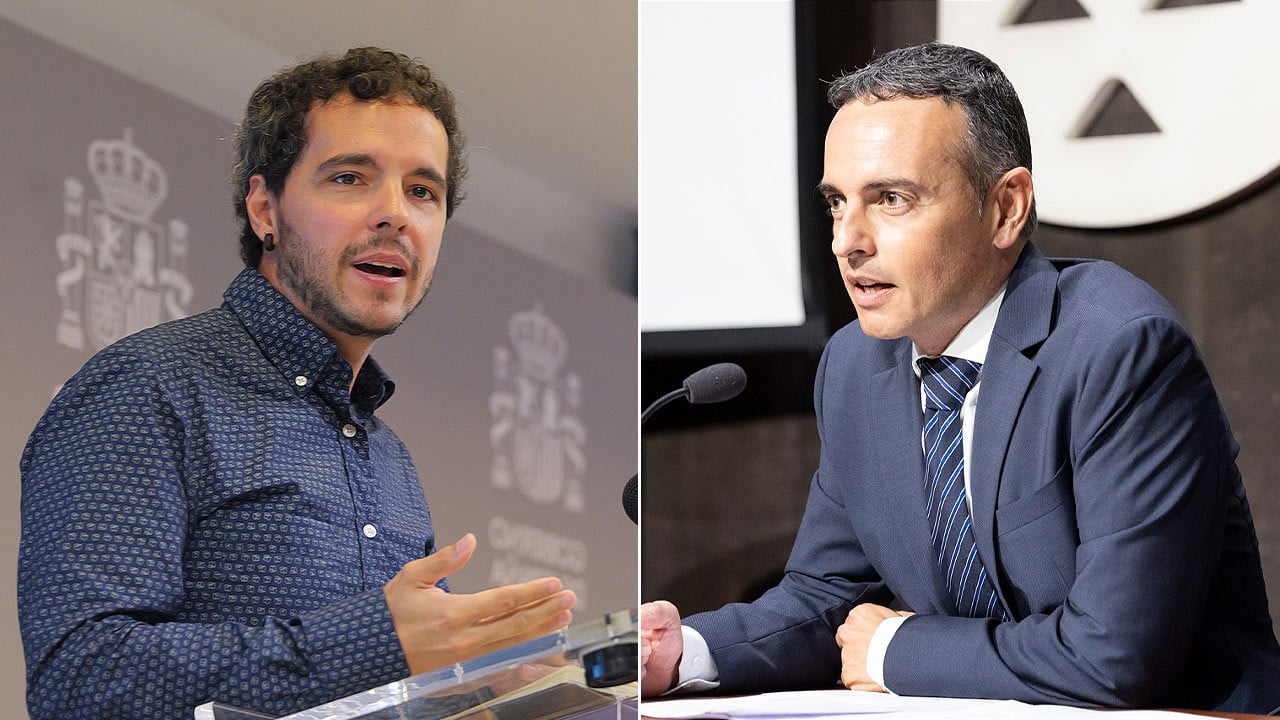 Los profesionales Pedro Gullón y Carlos Díaz firman el acuerdo para acabar con el mosquito Aedes aegypti