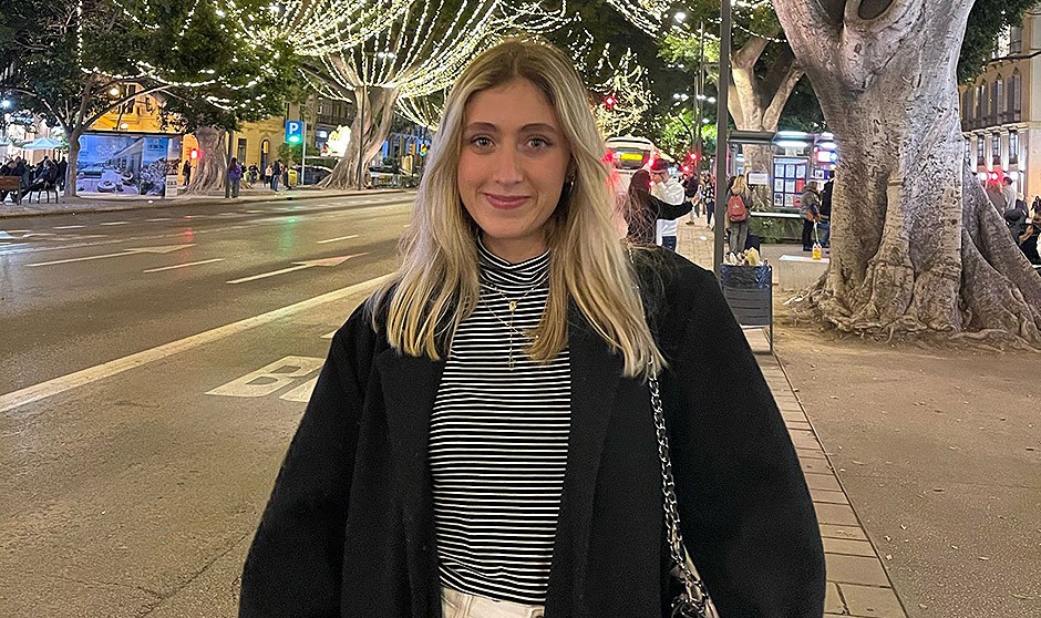  Sara Rodrigo, estudiante de 2º de Enfermería en la Universidad de Málaga