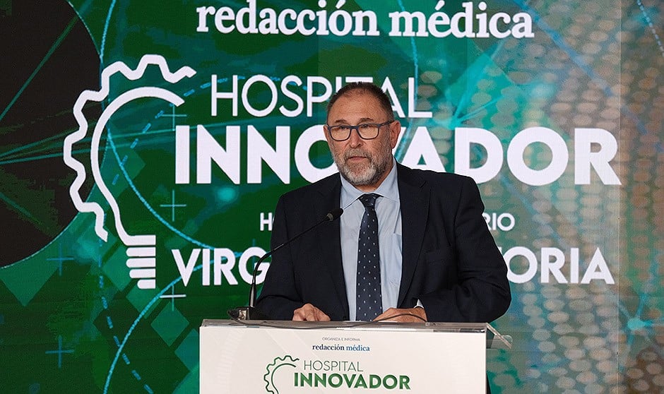 Jesús Fernández Galán, director Gerente del Hospital Universitario Virgen de la Victoria (Málaga), participan en las jornadas de Hospital Innovador