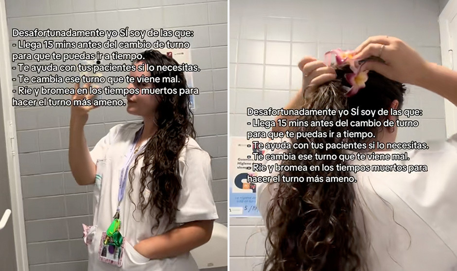 Una enfermera cuenta cómo es su actitud en el trabajo con sus compañeros. 