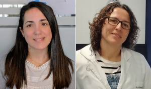 Verónica Gimeno, enfermera del Instituto Español de Investigación Enfermera y Cristina Franco, profesora titular de la UEx.