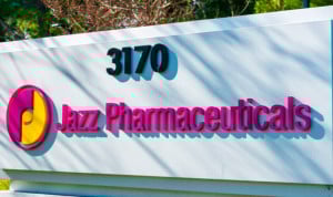 Sede con la imagen corporativa de Jazz Pharmaceuticals