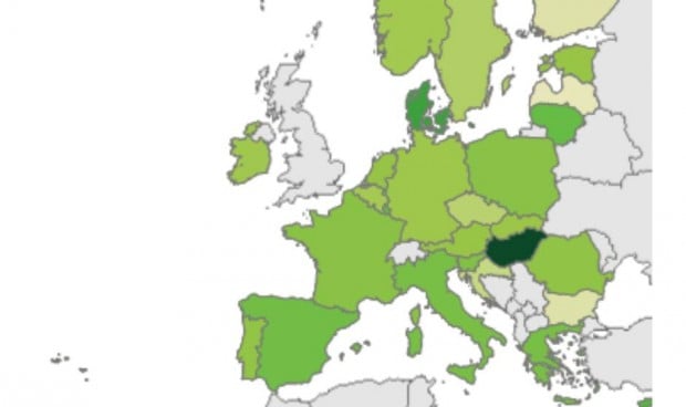 España frena en vacunación y repite fuera de los primeros puestos europeos