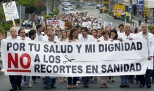 España pertenece a la Europa médica que prefiere manifestación a huelga
