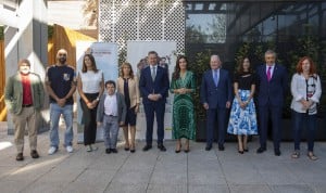 Intervinientes en el acto de conmemoración del Día Mundial de la Salud Mental presidido por la Reina, Letizia Ortiz.