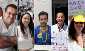  Los médicos piden un código laboral propio que les "dignifique" en la huelga contra el Estatuto Marco.